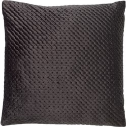 Dutch Decor DUKO - Sierkussen velvet Charcoal Gray 45x45 cm - grijs - Dutch Decor