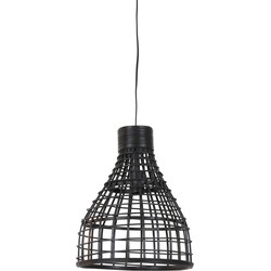 Light&living Hanglamp Ø34x41,5 cm PUERTO rotan zwart