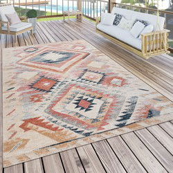 Laagpolig Vintage Maberia Vloerkleed - Multi - 160x220 cm