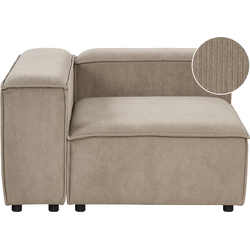 ARDAL - Hoekbank - Taupe - Rechtszijdig - Corduroy