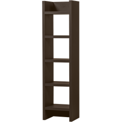WOOOD Timo Open Kast - MDF - Donkerbruin - 195x50x40