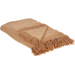 YERBENT - Bedsprei - Goudbruin - 220 x 240 cm - Katoen