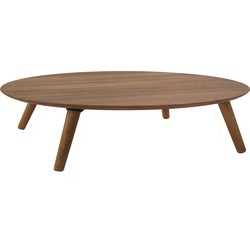 CONTRAST houten salontafel OVO ovale eik