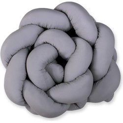 My Sweet Baby Bed/Boxbumper Knot-Antraciet-Knot Pillow L 180 cm - H 20 cm