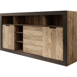 Meubella - Dressoir Trinidad 2 - Eiken - 220 cm