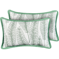 Beliani MEADOW - Buitenkussen-Groen-Polyester