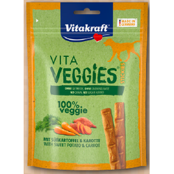 Vita Veggies Sticks zoete aardappel 80g dierensnack