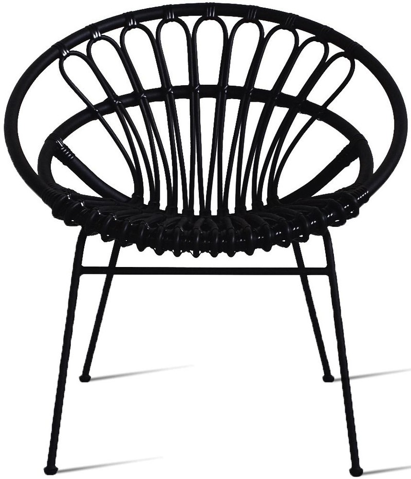 Vincent Sheppard Roxanne Lazy Chair Zwart Incl. Cat.B Zitkussen - 