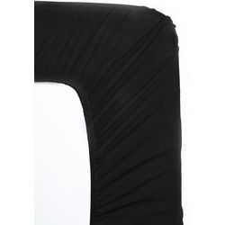 Hotel Home Collection - Jersey Hoeslaken - 160/180x200+30 cm - Zwart