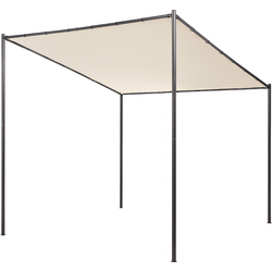 Beliani VIMINO - Tuin pergola-Beige-Polyester, Staal