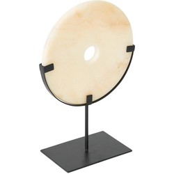 MUST Living Coin Onyx on a stand large,45xØ30 cm, onyx