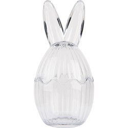 Clayre & Eef Glazen potje Ei Ø 10x21 cm Transparant Glas