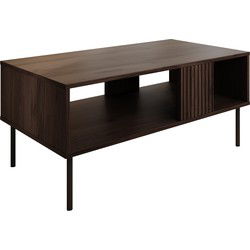 Meubella Salontafel Tartagal - Donkerbruin eiken - 100 cm