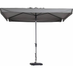 Stokparasol Delos 300 x 200 cm light grey zonwering