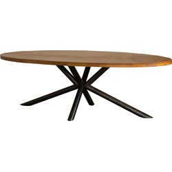 Tower living Selva mango oval diningtable top 1,5 / 2,5 - 240