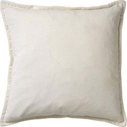 Dutch Decor CAITH - Sierkussen 50x50 cm - 100% katoen velvet - Snow White - wit - Dutch Decor