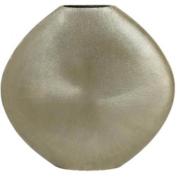 PTMD Tiro Ovale Bloempot - 59 x 10 x 56 cm - Aluminium - Goud