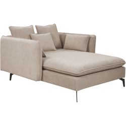 CHARMES - Chaise Longue - Taupe - Polyester