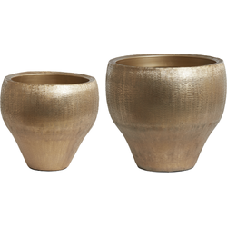 Light & Living - Pot LIOUX - Ø49x44cm - Goud - Set van 2