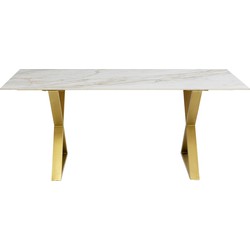 Eettafel Eternity Cross Brass 180x90cm