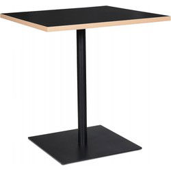 FUSION vierkante tafel 80x80x755 cm Zwart