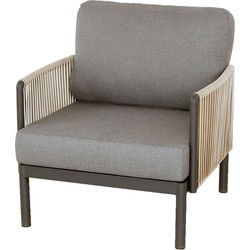Sidney lounge stoel midnight grey