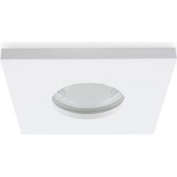 Groenovatie Inbouwspot Vierkant, Waterdicht IP44, GU10 Fitting, Mat Wit