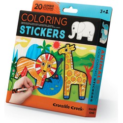Crocodile Creek Crocodile Creek Inkleur Stickers Dieren - 20 stuks