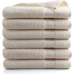 DoubleDry Handdoek Hotel Collectie - 6 stuks - 70x140 - crème