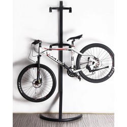 Jongleren uitlaat auditie Decopatent® Staand Fietsenrek om 2 fietsen op te hangen - Ophangen van 2  fietsen boven elkaar - Fietsrek ophangsysteem - 220 Cm - Decopatent - |  HomeDeco.nl