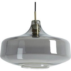 Light & Living - hanglamp - Solna - brons - glas smoke glas - Ø 39cm - E27 - 2969212