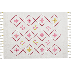 CAVUS - Laagpolig vloerkleed - Wit - 160 x 230 cm - Katoen