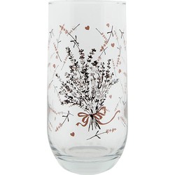 Clayre & Eef Waterglas  280 ml Glas Lavendel Drinkbeker