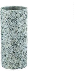 PTMD Bloempot Darrel - 20x20x45 cm - Cement - Blauw