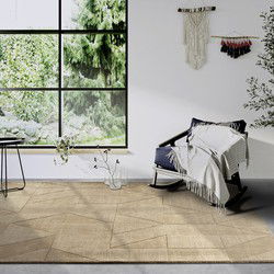 Villeroy & Boch - Laagpolig vloerkleed Wol - Ursule - Beige - 120x170 cm