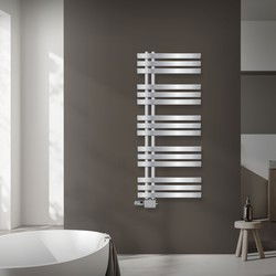 Badkamer radiator middenaansluiting 500x1200 mm chroom met LuxeBath universele aansluitset