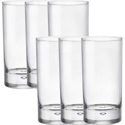 Bormioli Waterglazen/drinkglazen - 6x stuks - 375 ml - van glas - Waterglazen - Glazen - Drinkglazen
