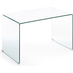 Kave Home - Burano glazen bureau 125 x 70 cm