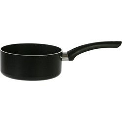 Cosy & Trendy Steelpan/sauspan met anti-aanbaklaag - D16 cm - zwart - Steelpannen