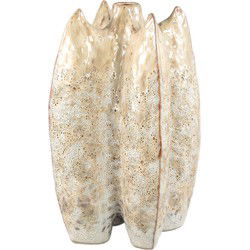 PTMD Vaas Shareece - 19x19x36 cm - Keramiek - Creme