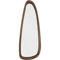 Wandspiegel Asymmetrisch - Spiegel Hout Organisch - Gang Hal Spiegel - Muur Spiegel - 39 x 3.5 x 113 cm