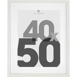 Atmosphera Fotolijstje - voor foto van 40x50 cm - wit - MDF/Glas - Fotolijsten