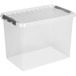 Sunware opslagbox - met deksel - kunststof - 72 liter - 60 x 40 x 34cm - Opbergbox
