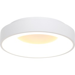 Grote moderne plafondlamp LED Steinhauer Ringlede Wit