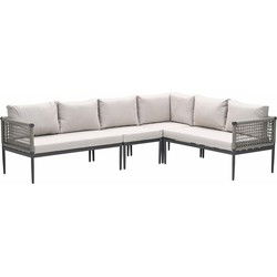Garden Impressions Burela lounge hoekset rechts 4-delig - taupe