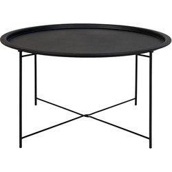 Bastia Coffee Table - Coffee table, black, Ø75x43 cm