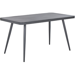 Beliani LIPARI - Tuintafel-Grijs-Aluminium