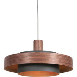 Anne Lighting - hanglamp - Flinter - bruin - metaal - Ø 50cm - E27 - 3329E