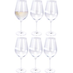 Atmos Fera Wijnglazen - 6x stuks - kristalglas - 520 ml - Wijnglazen