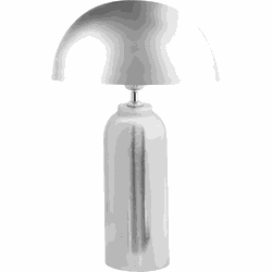 Beliani JALANGI - Tafellamp-Zilver-IJzer